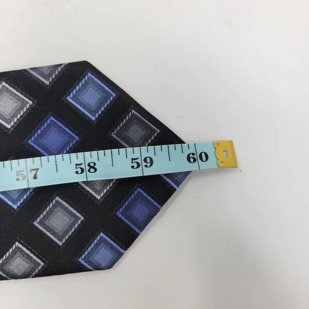 Mazzoni Necktie Mens Handmade Silk Formal Suit Dress Oxford Argyle Diamond Adult